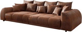 Canapea extensibilă dumonde cu 2 lăzi de depozitare si sezut confortabil din spuma high-density, Verona Madagaskar Brown 310x100 cm