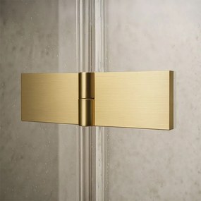 Cabina de dus Rea Atlas 80x80 cu deschidere pe stanga auriu periat