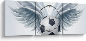 Tablou - Balon cu aripi (cu ceas) (90x30 cm)