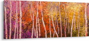 Tablou - Pădurea colorată (120x50 cm)