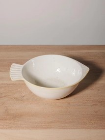 Bol alb din ceramica L27cm Varia