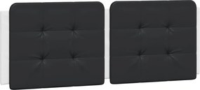 vidaXL Pernă pentru tăblie pat, Zadar, negru și alb, 140cm, piele artificială