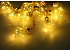 Lanț LED solar decorativ Globo 33694-10 50xLED/0,06W/3,2V IP44