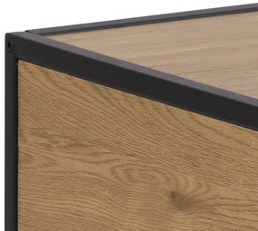 Noptieră SARON stejar/negru