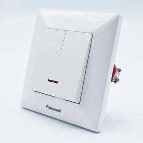 Comutator cu led Arkedia Panasonic, ST, alb