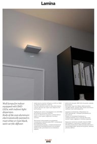 Redo 01-3016 - Aplica de perete LED LAMINA 2xLED/15W/230V CRI 90 negru