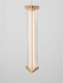 Lustra cu 3 pendule LED 2700K PHEME auriu periat