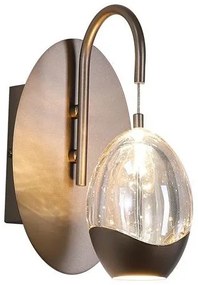 Aplica LED decorativa metal latte sticla sampanie Seeds