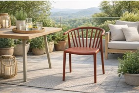 Scaun de grădină maro din plastic Capri – Bonami Essentials