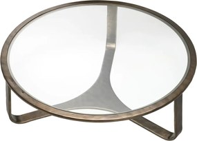 Masuta de cafea LUX din Aluminiu, Sticla, Cambronne 102cm