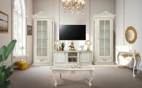 Set Living Briston, Lemn Masiv, Alb