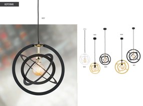 Lustra/Pendul design geometric KOPERNIK negru