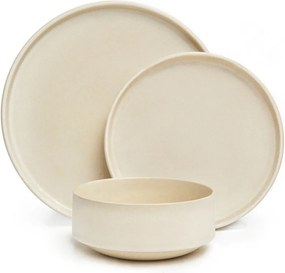 Set de 12 vase din gresie crem Bonami Selection Malia