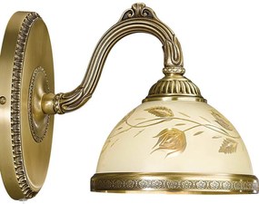 Aplica de perete din alama cu sticla decorata design italian I 6208