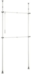 Suport pentru haine alb telescopic din metal Herkules – Wenko