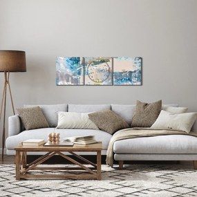 Tablou - Abstract (cu ceas) (90x30 cm)