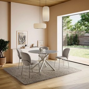 Masă de dining rotundă cu blat ceramic ø 119,5 cm Talia – Marckeric