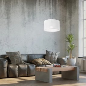 Lustră pe cablu SIRJA 1xE27/60W/230V alb