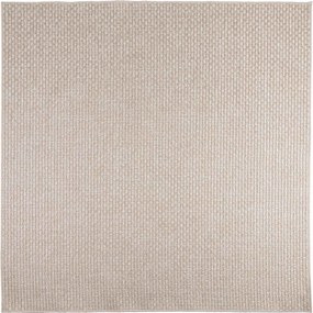 vidaXL Covoare de zonă Pătrat FARO Crem 120 x 120 cm Poliester