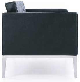 Canapea Bartolo, trei locuri, neagra