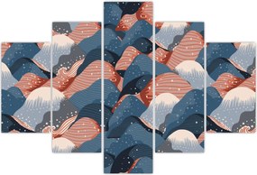 Tablou - Valuri și dealuri (150x105 cm)