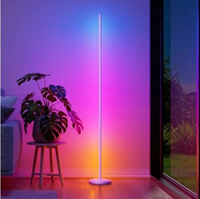 Nanoleaf NL7204K0201A070-LEDRGBW Lampă de podea dimabilă LED RGBW 22W/230V 2200-6500K Wi-Fi albă