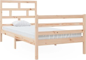 vidaXL Cadru de pat, 90x200 cm, lemn masiv de pin