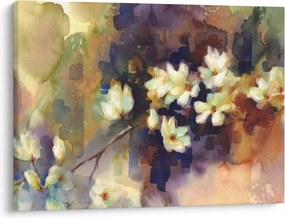 Tablou - Magnolii albe, pictură (70x50 cm)