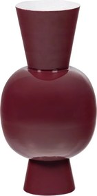 Vază burgundy din metal (înălțime 38 cm) Auri – WOOOD