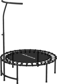 SPORTNOW Trambulină Rebounder, mâner reglabil în 5 trepte, trambulină pentru antrenament, Negru | Aosom Romania