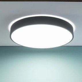 Brilliant - Plafonieră dimerizabilă LED SLIMLINE, 60W/230V, Ø 49 cm, neagră + telecomandă