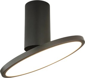 Spot aplicat LED 12W, directionabil, negru