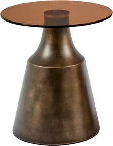 Măsuță de cafea maro rotundă din oțel ø 45 cm Dunsley – Actona