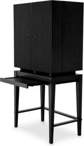 Bufet, Bar design LUX, Furnir de stejar gri carbune, Dimitrios