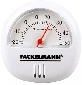Termometru cu magnet Fackelmann 16375 Tecno, 6 cm, Alb