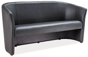Canapea TM-3 piele ecologica negru/wenge EK14