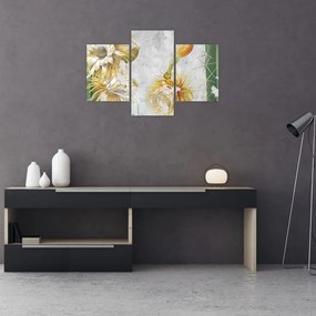 Tablou - Cactuși înfloriți, vintage (90x60 cm)