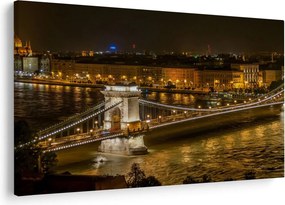 Tablou orașului nocturn (90x60 cm)