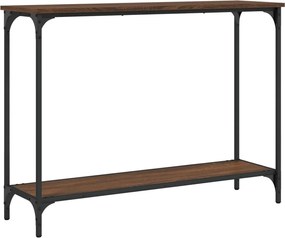 vidaXL Măsuță consolă, stejar maro, 101x30,5x75 cm, lemn prelucrat