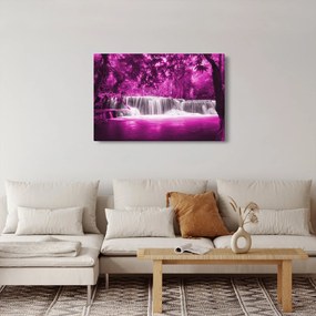 Tablou - Cascadă, violet (90x60 cm)