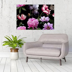 Tablou - Ilustrație de flori (90x60 cm)