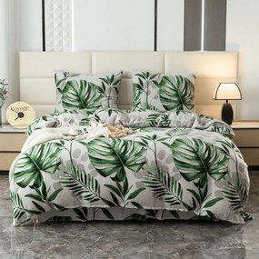 Lenjerie cocolino SINERO verde Dimensiune lenjerie de pat: 70 x 80 cm | 140 x 200 cm