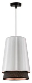 Lustră pe cablu BELL Duolla SHINY 1xE27/15W/230V d. 25 cm argintiu/negru
