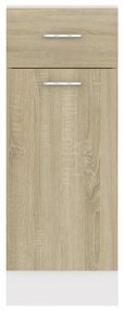 Dulap inferior cu sertar, stejar Sonoma, 30 x 46 x 81,5 cm, PAL Stejar sonoma, Dulap inferior cu sertar 30 cm, 1