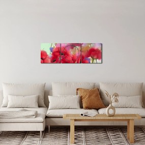Tablou - Maci (cu ceas) (90x30 cm)