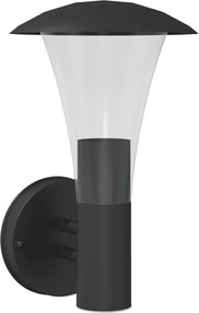 vidaXL Lampă exterioară de perete, negru, oțel inoxidabil