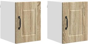 vidaXL Dulap de bucătărie cu raft 2 pcs Stejar Sonoma 30 x 31 x 40 cm