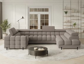 Colțar extensibil, cu spatiu pentru depozitare, 346x205x93 cm, Fectory RT, Eltap (Culoare: Alb / Royal 01)