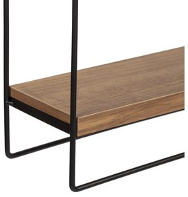 Măsuță laterală Lasobe (stejar + negru) . 1095977
