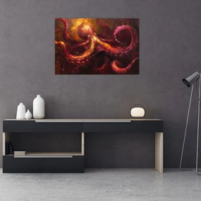 Tablou - Octopus, pictură în ulei (90x60 cm)